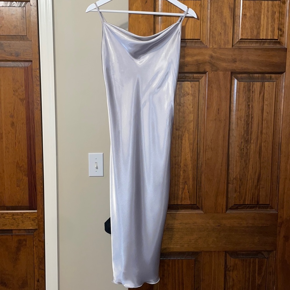 Silver Midi Dress